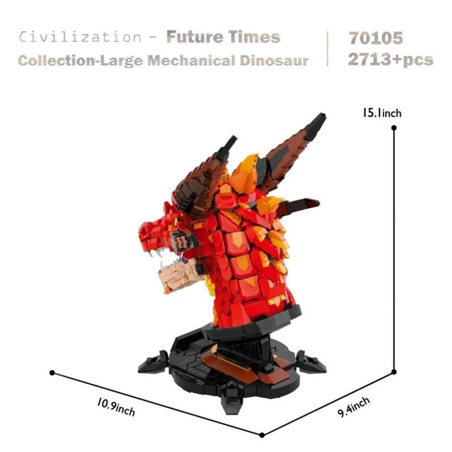 JMBricklayer JM block brick kit ser Dragon Head 70105 - img 3