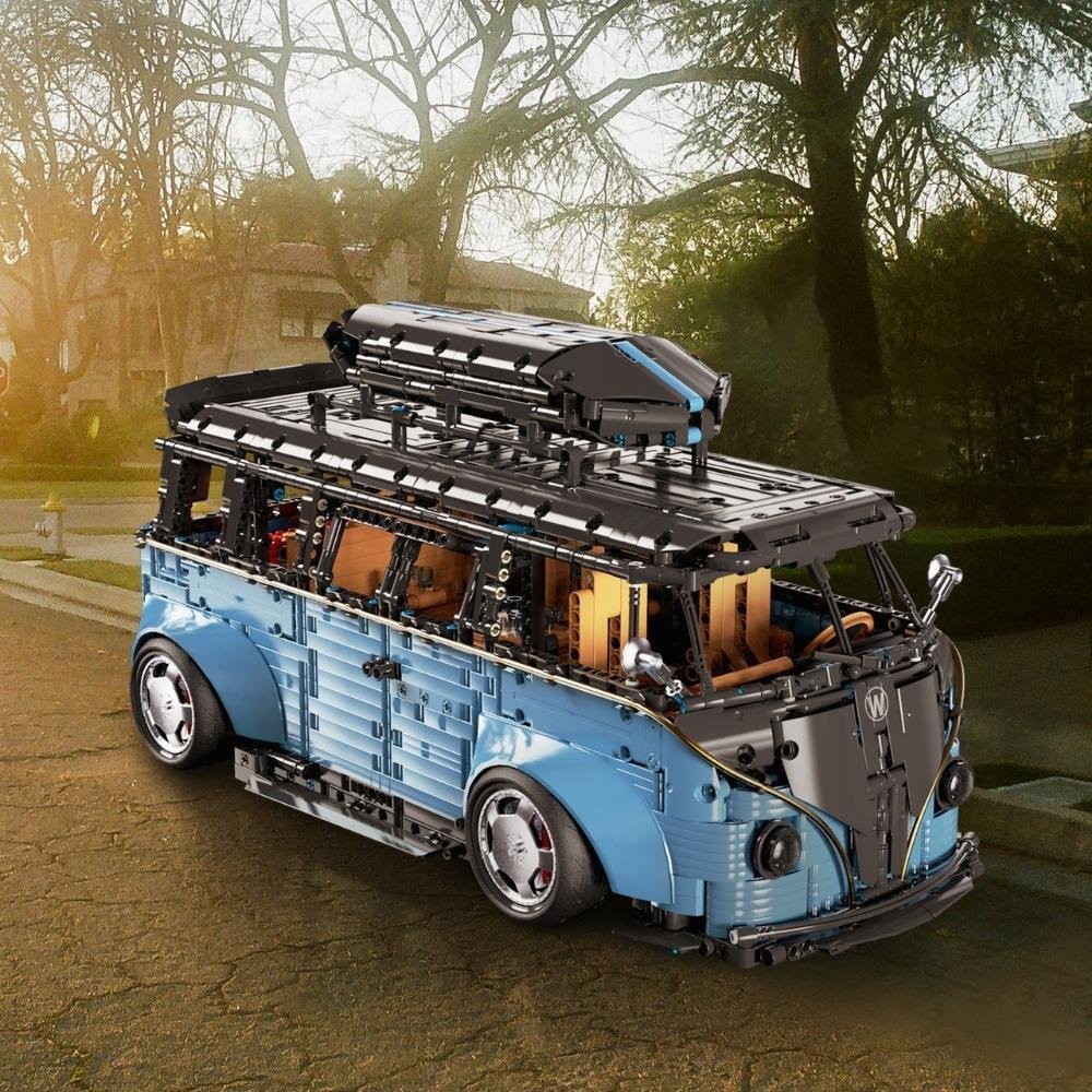 JMBricklayer JMB 1:8 Camper Van 60125, Blue - img 6