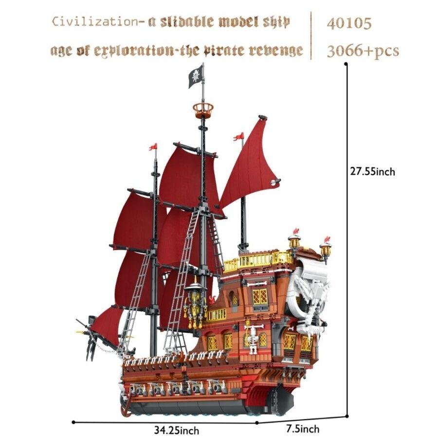 JMBricklayer JMB The Pirate Revenge Ship 40105 - Product img 3