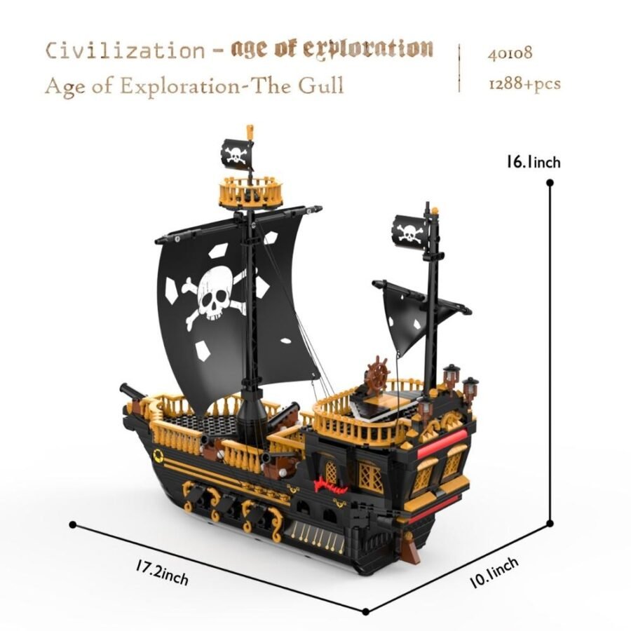 JMBricklayer JMB The Gull Pirate Ship 40108 - 03