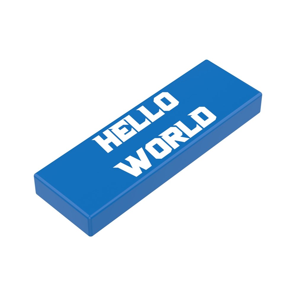 JMBricklayer JMB-Tile 1x3-Custom Printing Text Display