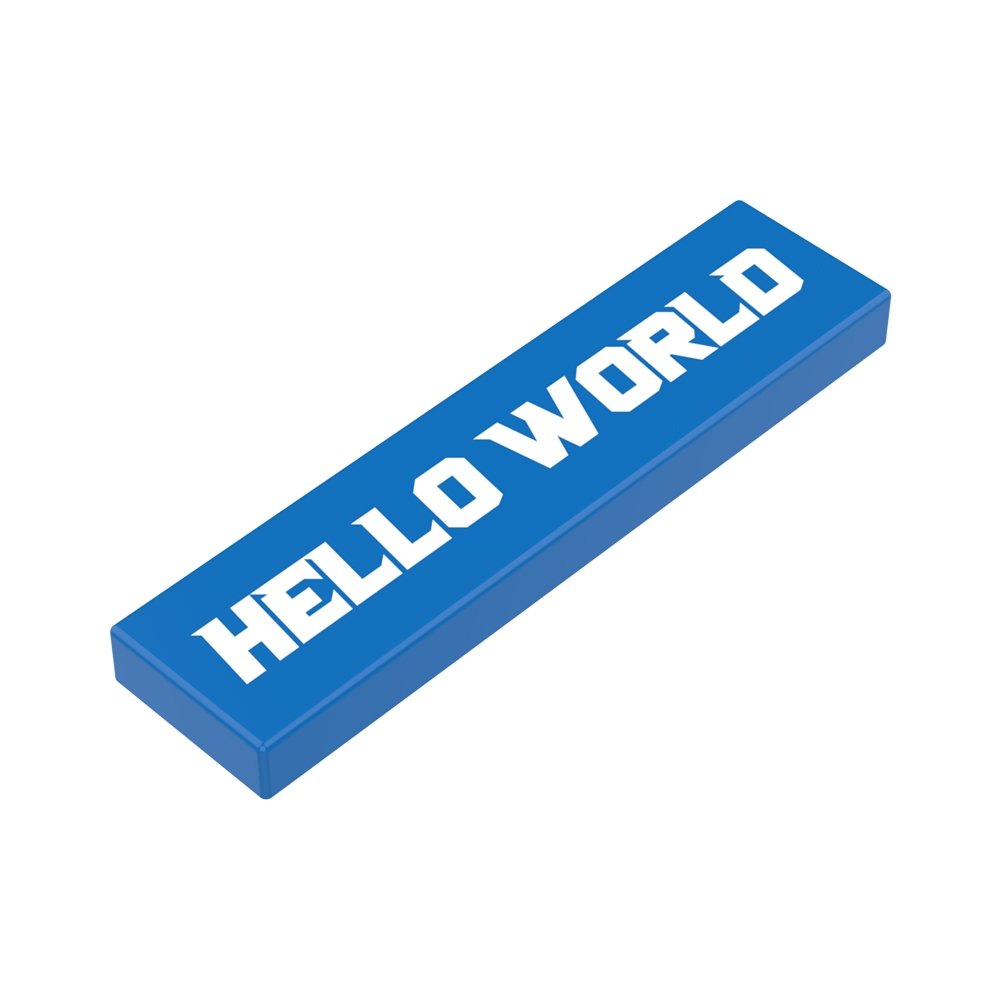 JMBricklayer JMB-Tile 1x4-Custom Printing Text Display