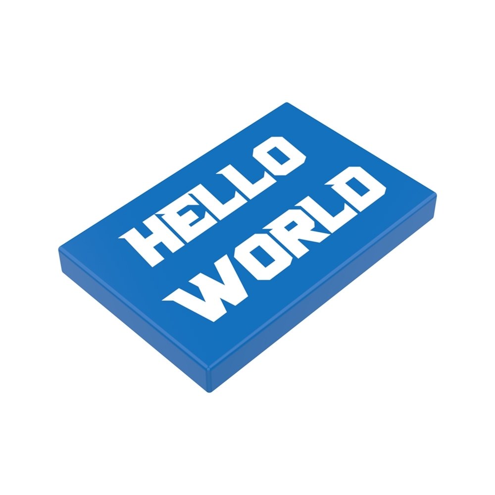JMBricklayer JMB-Tile 2x3-Custom Printing Text Display