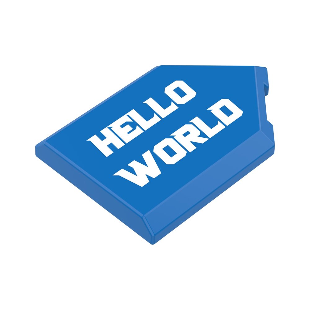 JMBricklayer JMB-Tile 2x3 Pentagonal-Custom Printing Text Display