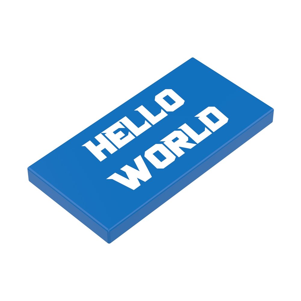 JMBricklayer JMB-Tile 2x4-Custom Printing Text Display