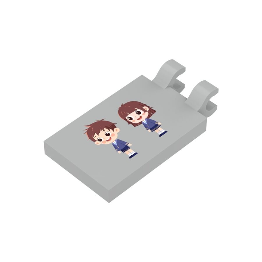 JMBricklayer JMB-Tile 2×3 with Clips-Custom Printing Image Display