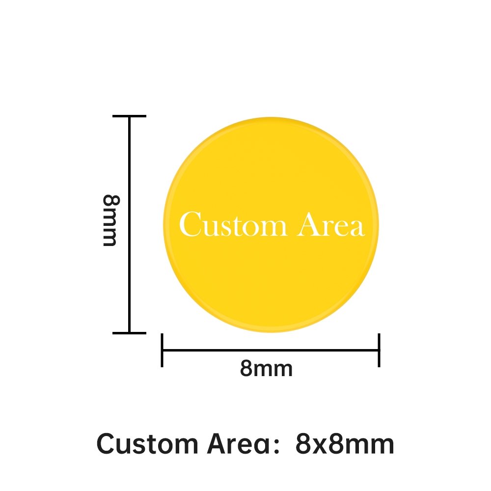 JMBricklayer-JMB-Tile Round 1x1-Custom Printing Custom Area Display