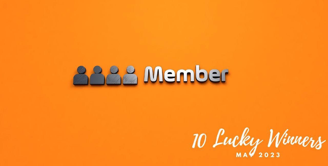 JMBricklayer JMB 2023 May Member benifts 10 Lucky Winners