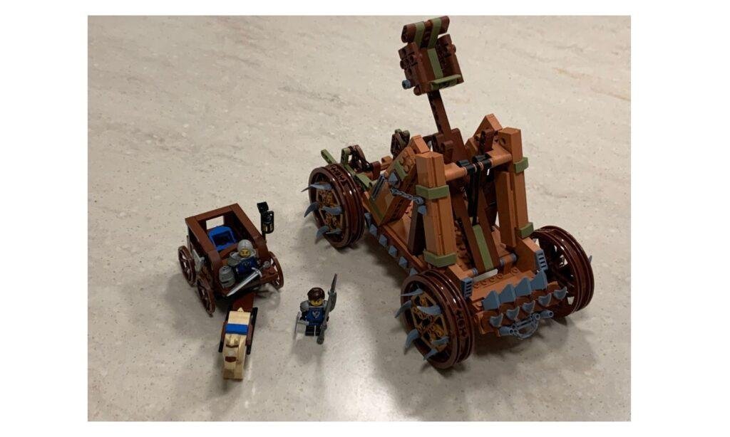 JMBricklayer JMB-Review on 30001 Medieval weapon set-Placed next to a soldier