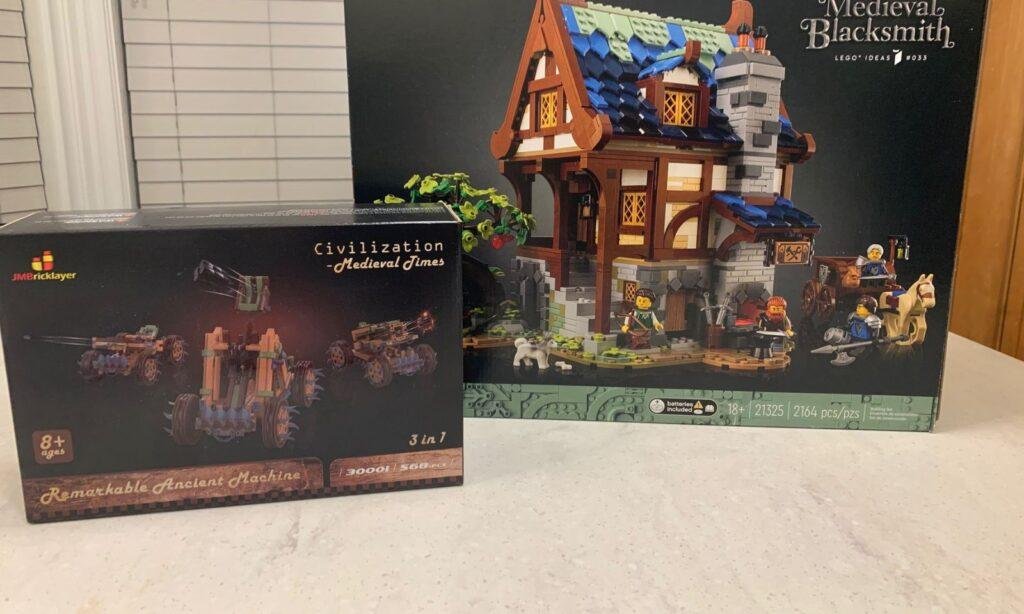 JMBricklayer JMB-Review on 30001 Medieval weapon set-display of the box