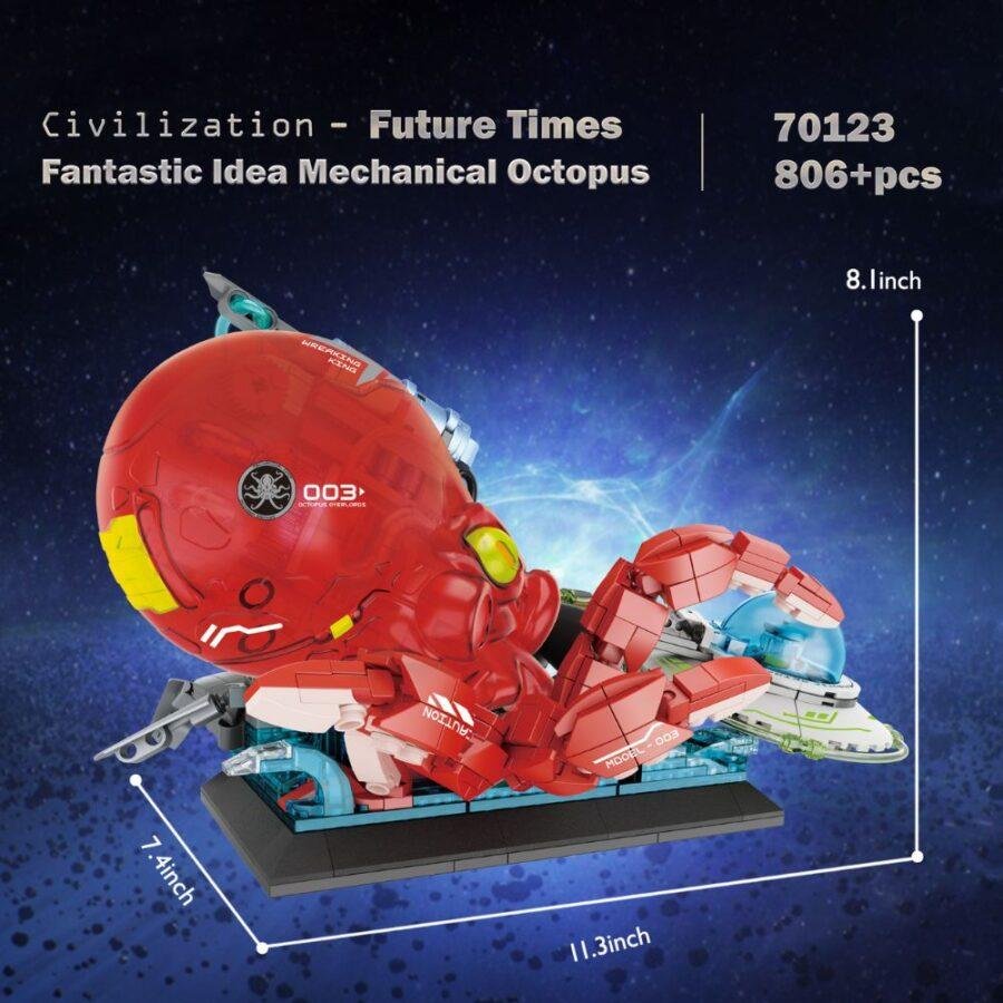 JMBricklayer Mechanical Octopus 70123 brick set toy - img 2