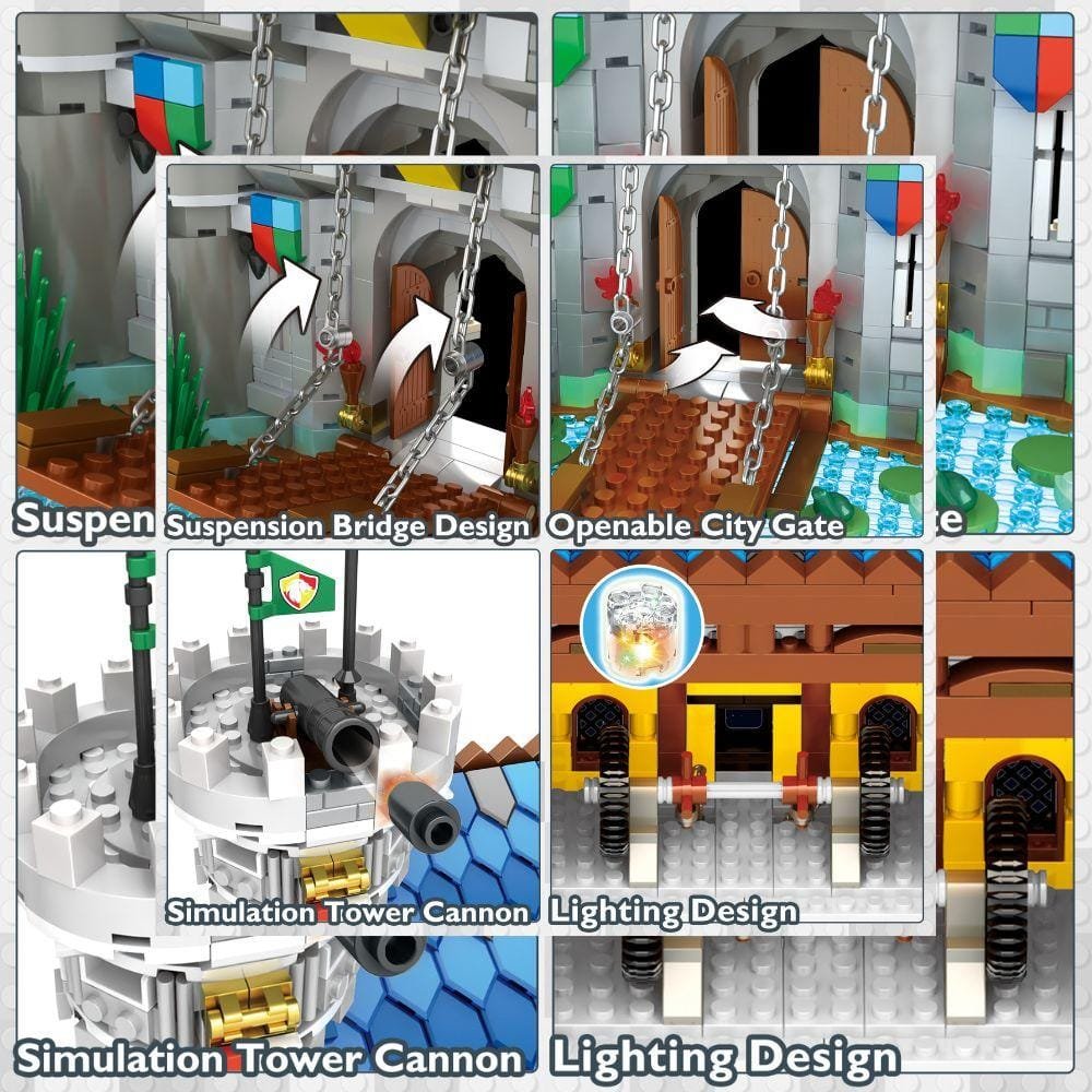 JMBricklayer lego-compatible brick set toy -Medieval Golden Lion Castle 41106 product IMG6