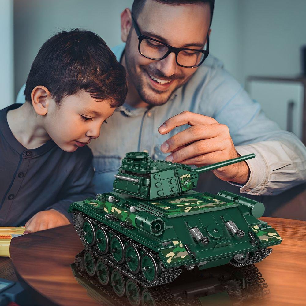 JMBricklayer RC T-34 Medium Tank 61511 brick set toy - img 7