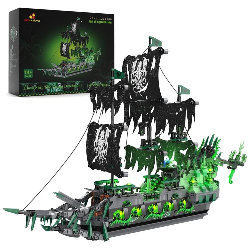 JMBricklayer Glowing Ghost Ship 40001 brick set toy - img 1