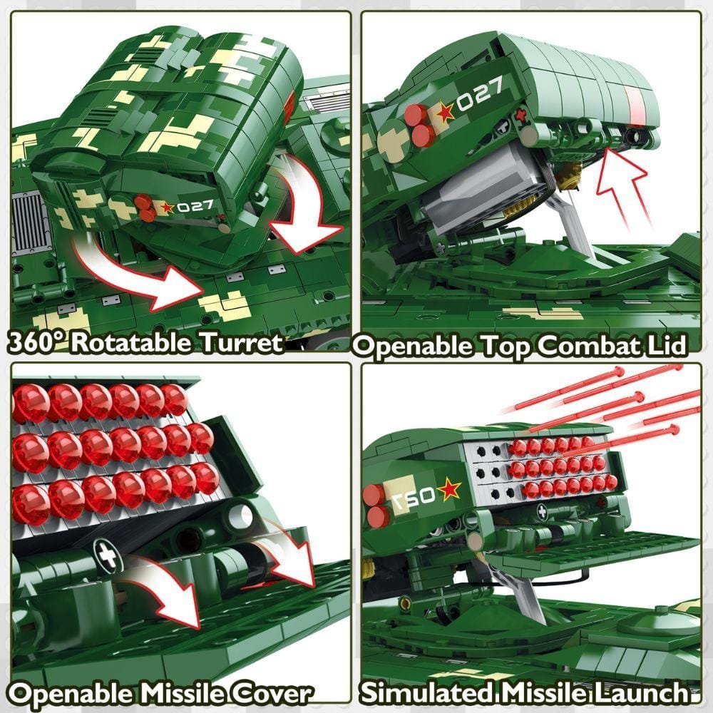 JMBricklayer RC Armoured Vehicle Missile Tank 61513 Brick Toys Set IMG6