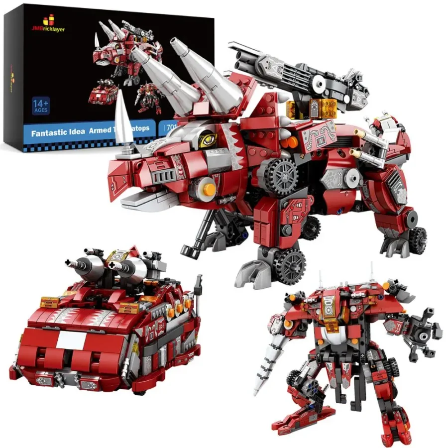 JMBricklayer Armed Triceratops 70136 Brick Toys Set IMG1