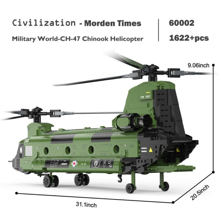 JMBricklayer CH-47 Chinook Helicopter 60002 Brick Toys Set IMG2