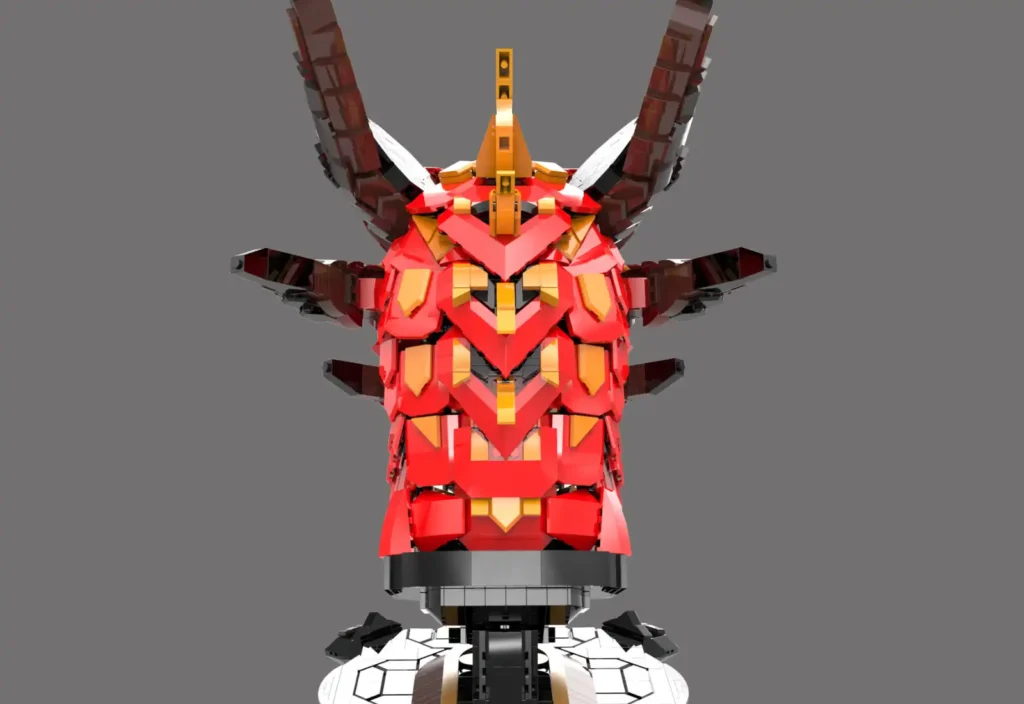 JMBricklayer JMB-Upgrade Details on Dragon Head 70105-The Back-Old