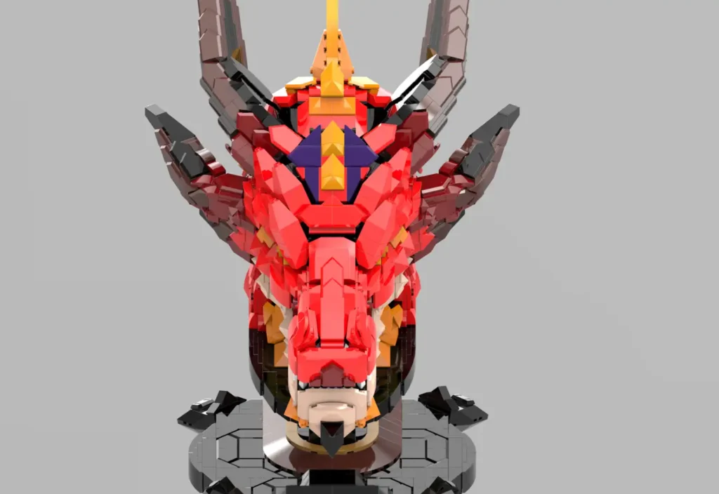 JMBricklayer JMB-Upgrade Details on Dragon Head 70105-The Front-New