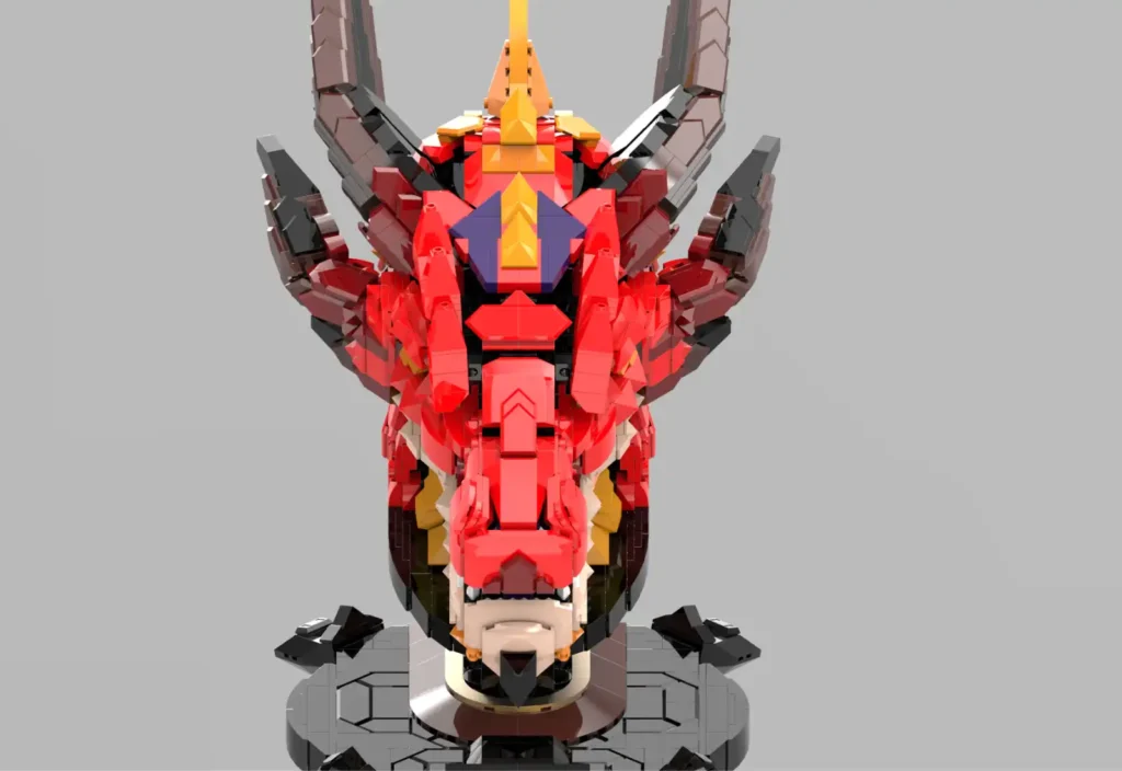 JMBricklayer JMB-Upgrade Details on Dragon Head 70105-The Front-Old