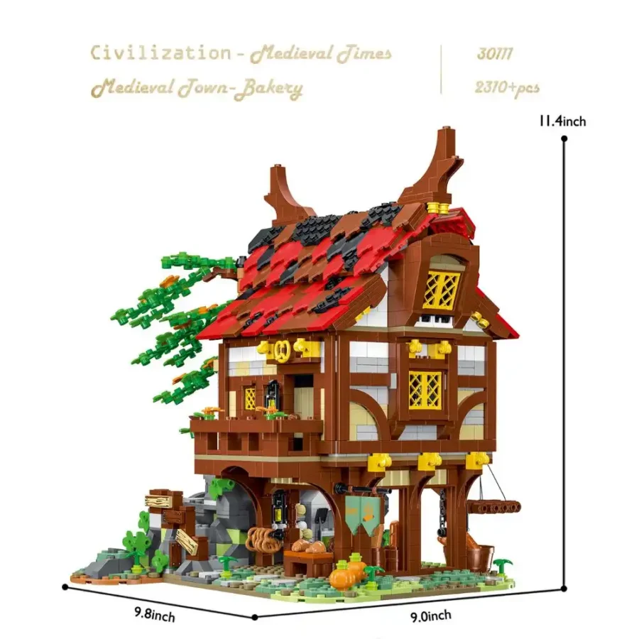 JMBricklayer Medieval Town-Bakery 30111 Brick Toys Set IMG2