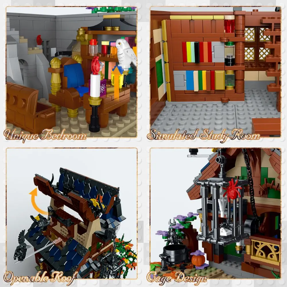 JMBricklayer Medieval Town Wizard's Cabin 30117 brick toys set IMG4
