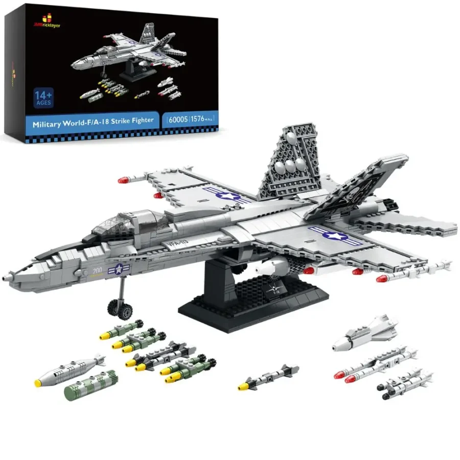 JMBricklayer Military World-FA-18 Strike Fighter 60005 Brick Toys Set IMG1