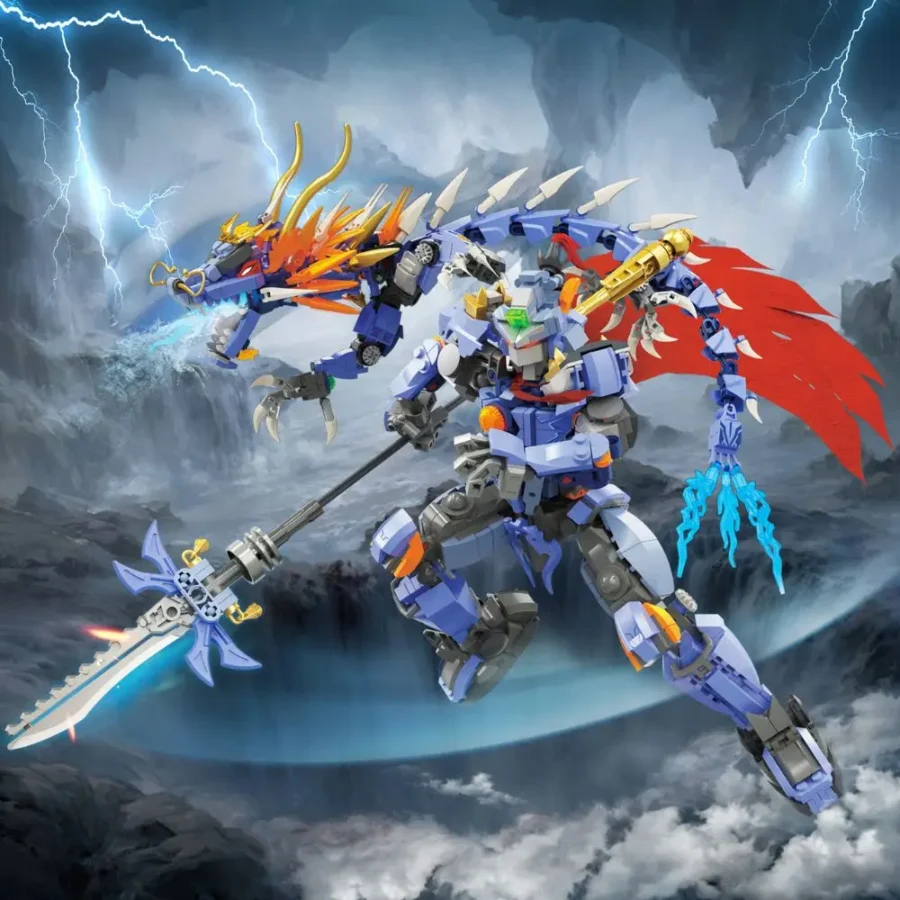 JMBricklayer Mecha Dragon Teng Four Seas - Ying Long 70141 Brick Toys IMG3