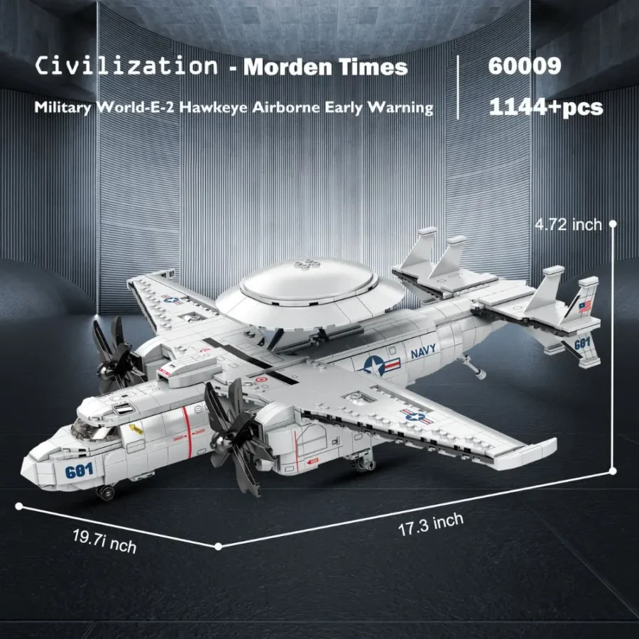 JMBricklayer Military World-E-2 Hawkeye Airborne Early Warning 60009 Brick Toys IMG3