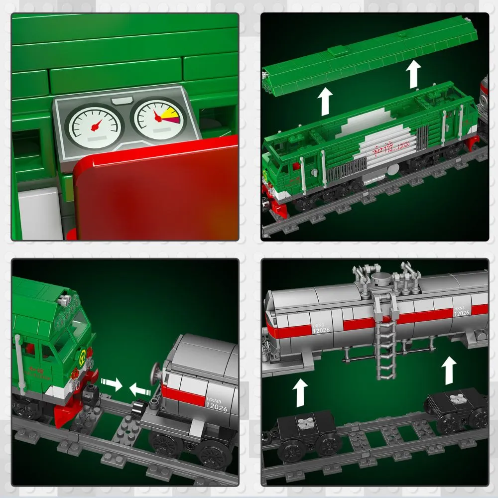 JMBricklayer HXN 3 Diesel Locomotive 51108 Brick Toy IMG3