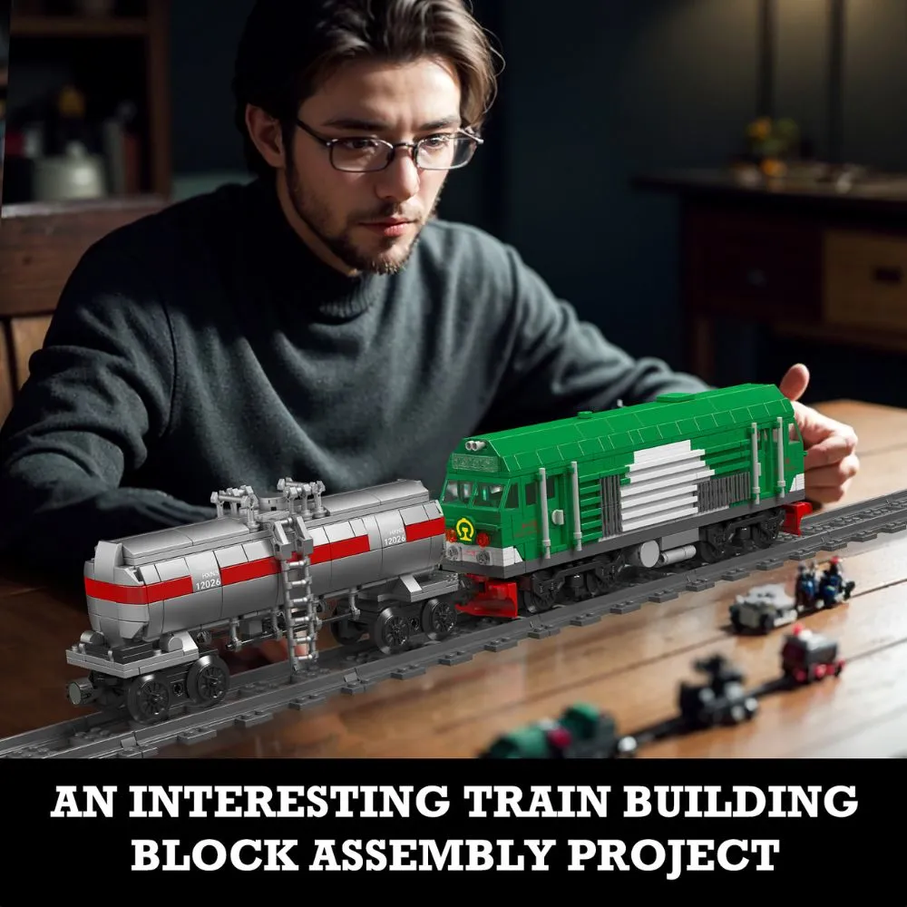 JMBricklayer HXN 3 Diesel Locomotive 51108 Brick Toy IMG6