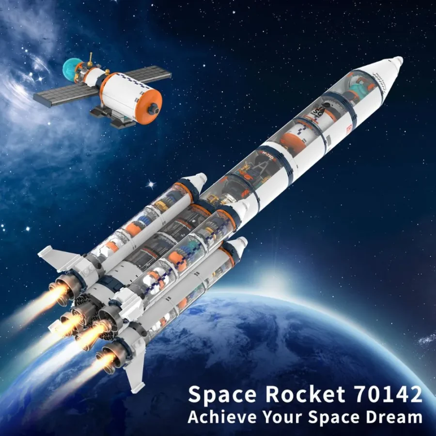 JMBricklayer Space Mechanical Rocket 70142 Brick toys IMG4