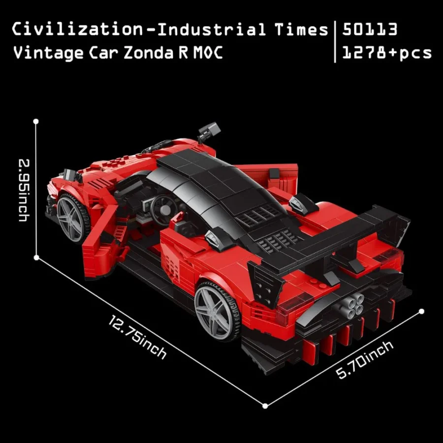 JMBricklayer Super Car Zonda R MOC 50113 Brick Toy IMG2