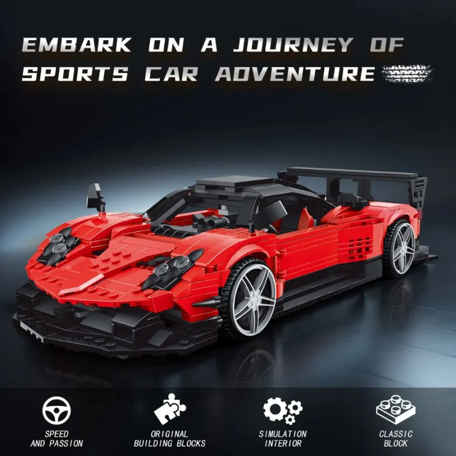 JMBricklayer Super Car Zonda R MOC 50113 Brick Toy IMG3