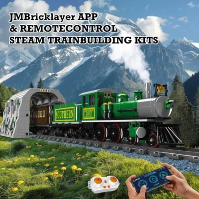JMBricklayer World Railway-4-4-0 Steam Locomotive 51110 Brick Toy IMG3