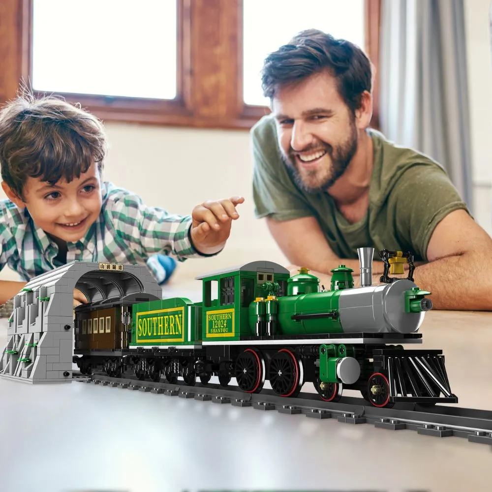 JMBricklayer World Railway-4-4-0 Steam Locomotive 51110 Brick Toy IMG6
