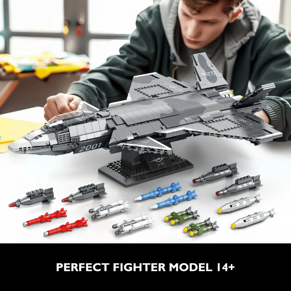 JMBricklayer J-20 Stealth Fighter 60010 Brick Toy IMG6