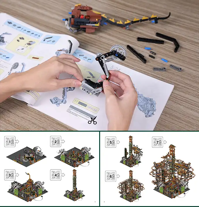 Building Tutorial - Steampunk Marble Run 70003