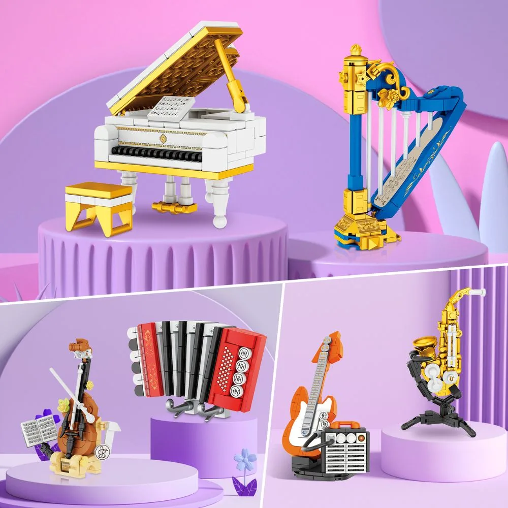 JMBricklayer Mini Musical Instrument Set 20139 Brick Toy IMG3