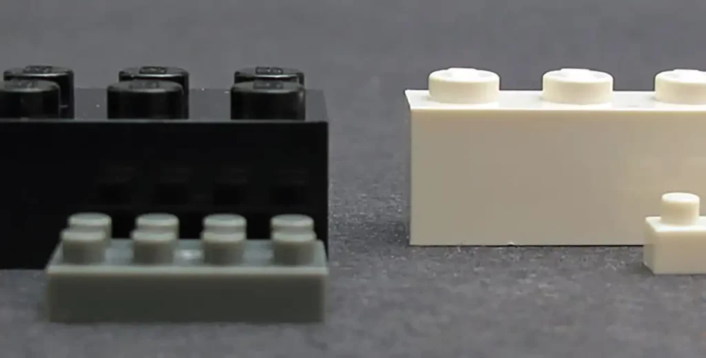 Size Comparison - Baby Bricks, Standard LEGO Bricks, Mini Building Block, Micro Bricks