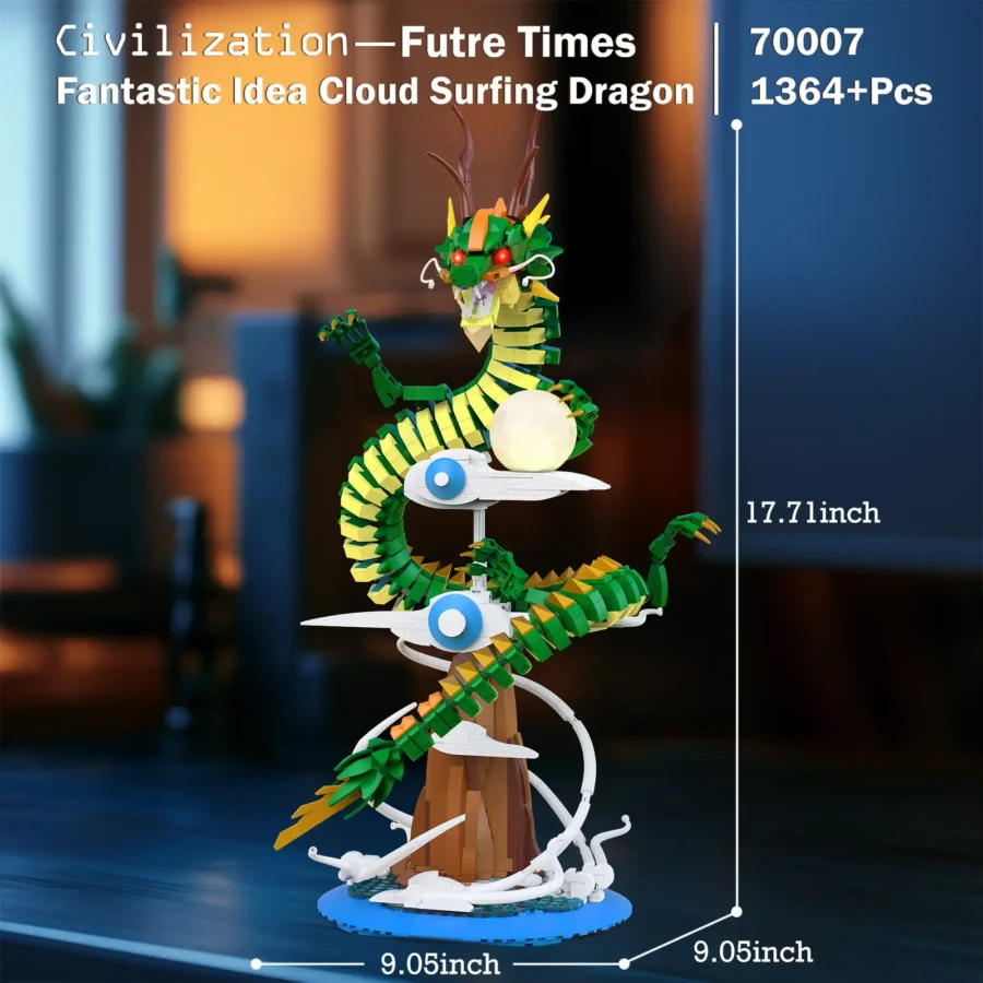 Cloud Surfing Dragon/Loong 70007 - Image 3