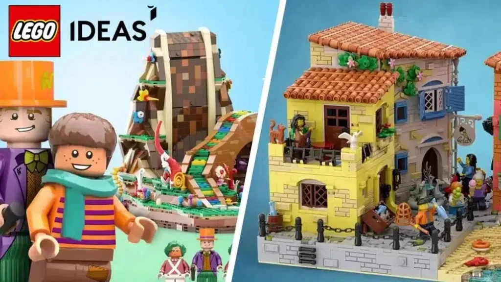 lego idea Italian Riviera and Charlie and the Chocolate Factory