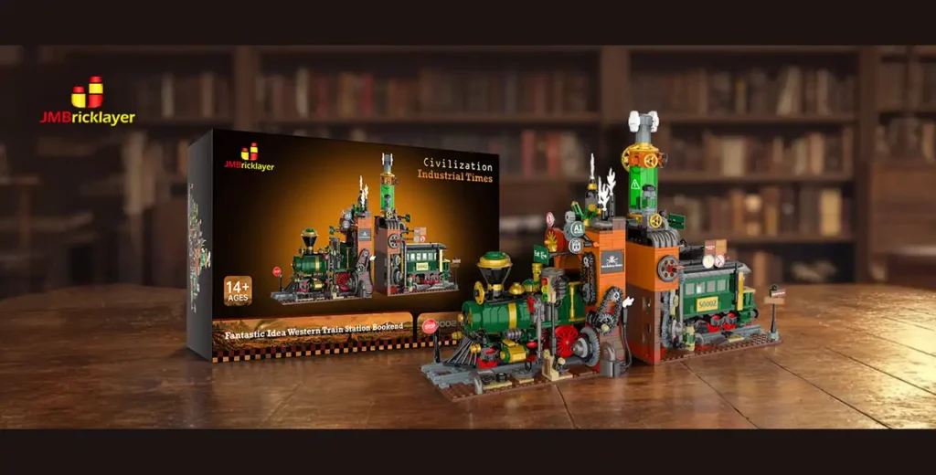Western Train Station Bookend 50002