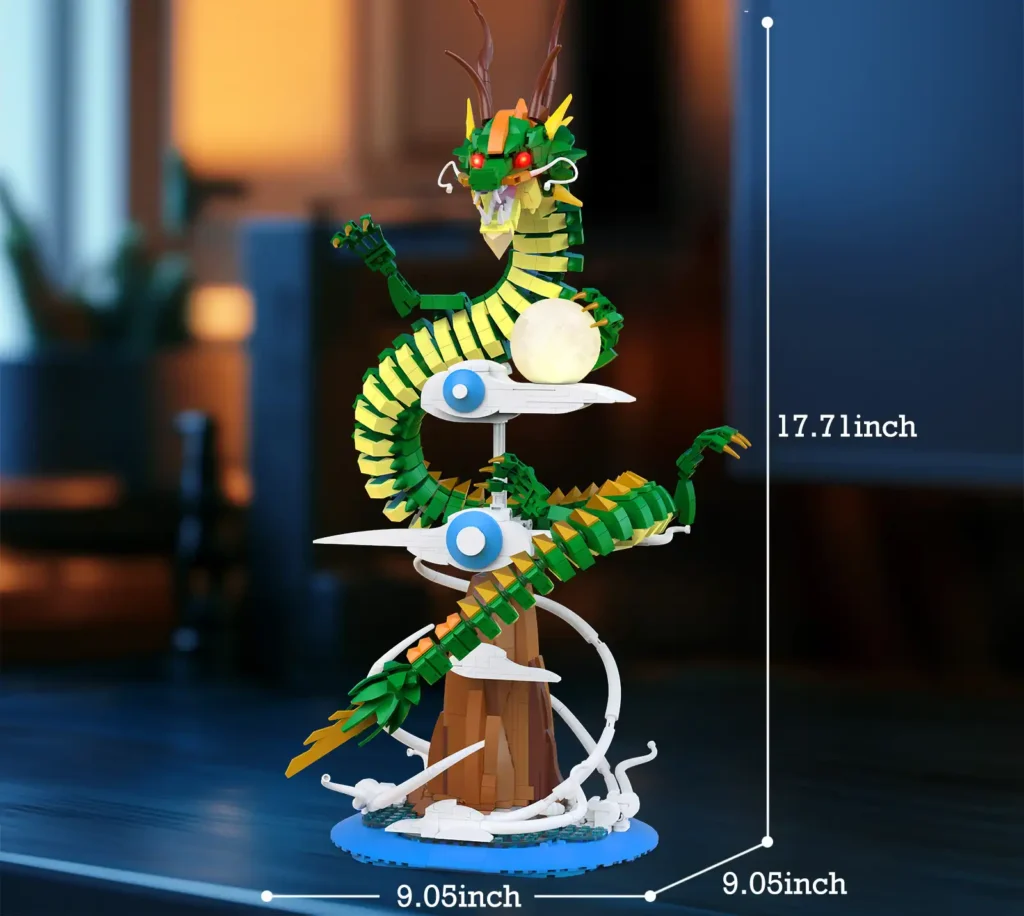 the size of jmbricklayer chinese Cloud surfing Dragon 70007