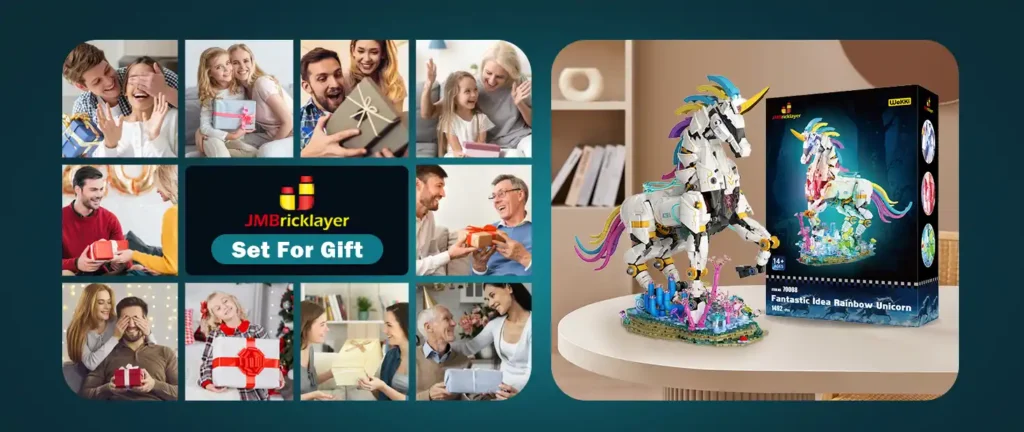 JMBricklayer Fantastic Idea Rainbow Unicorn As a Gift