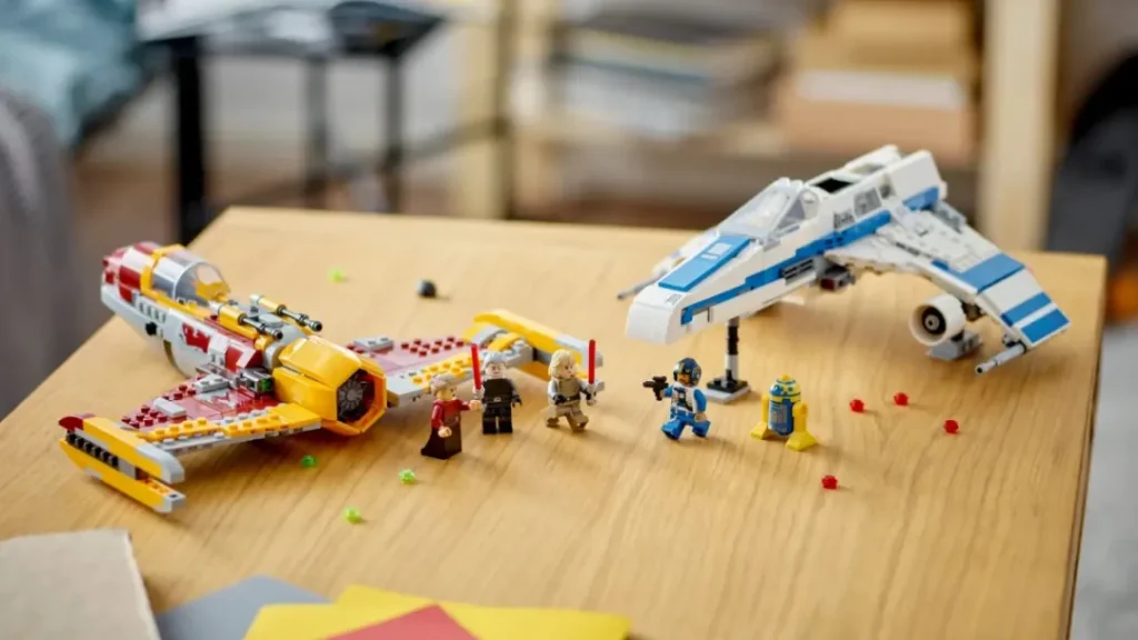 LEGO 75346 Pirate Snub Fighter on the desk