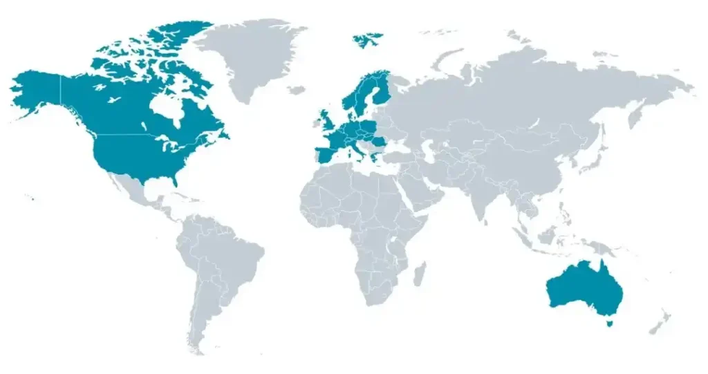 world map