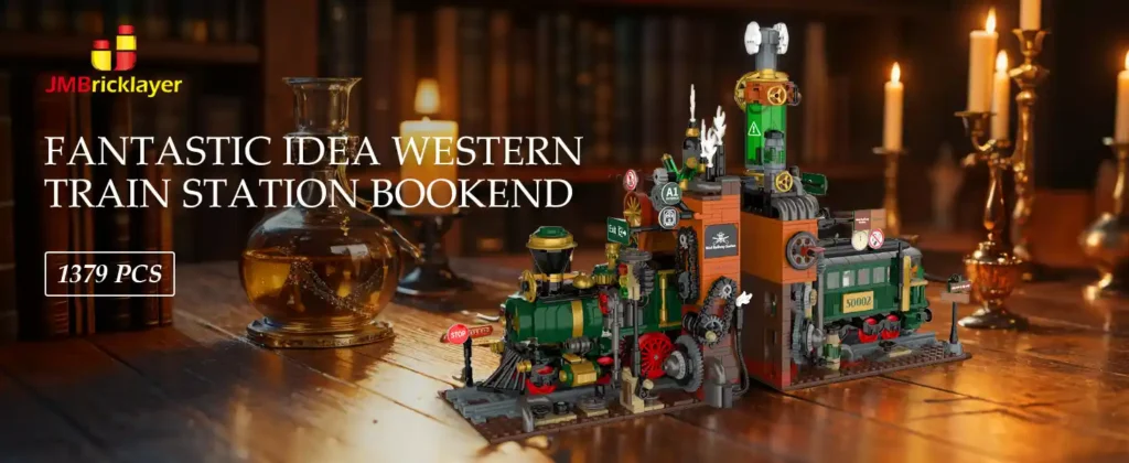 JMBricklayer Western Train Station Bookend 50002