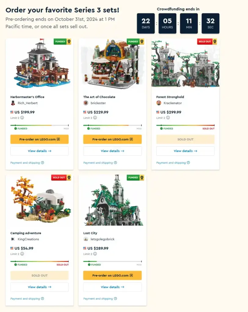 LEGO BrickLink Designer Program Series 3