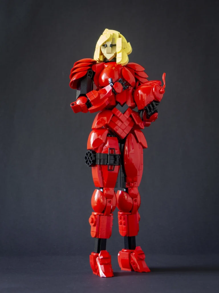 lego moc Anonymous Person in Red Power Armour designed by Eero Okkonen 2